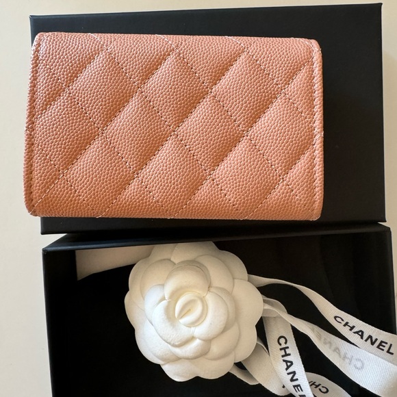 💞Authentic💞Chanel Card Holder - 23P Rose Beige Flap O Card Holder - Picture 12 of 13